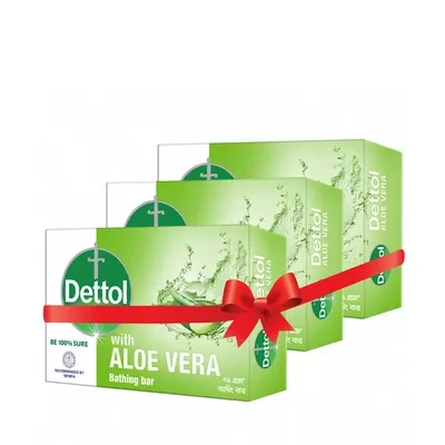 Dettol Soap Bathing Bar Aloe Vera 75 gm (Combo Pack)