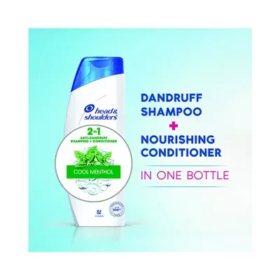 Head & Shoulders 2 in 1 Cool Menthol Anti Dandruff Shampoo + Conditioner