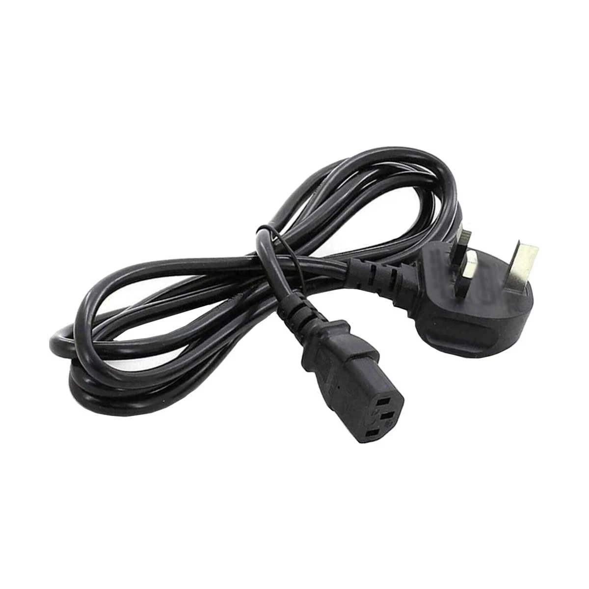 K2 3-Pin 1.5 Meter Black Desktop Power Cable without Fuse