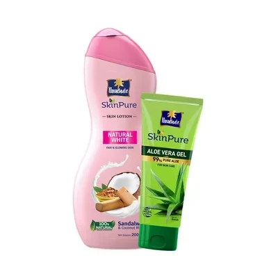 Parachute SkinPure Skin Lotion Natural White (Free Aloe Vera Gel 50 ml)