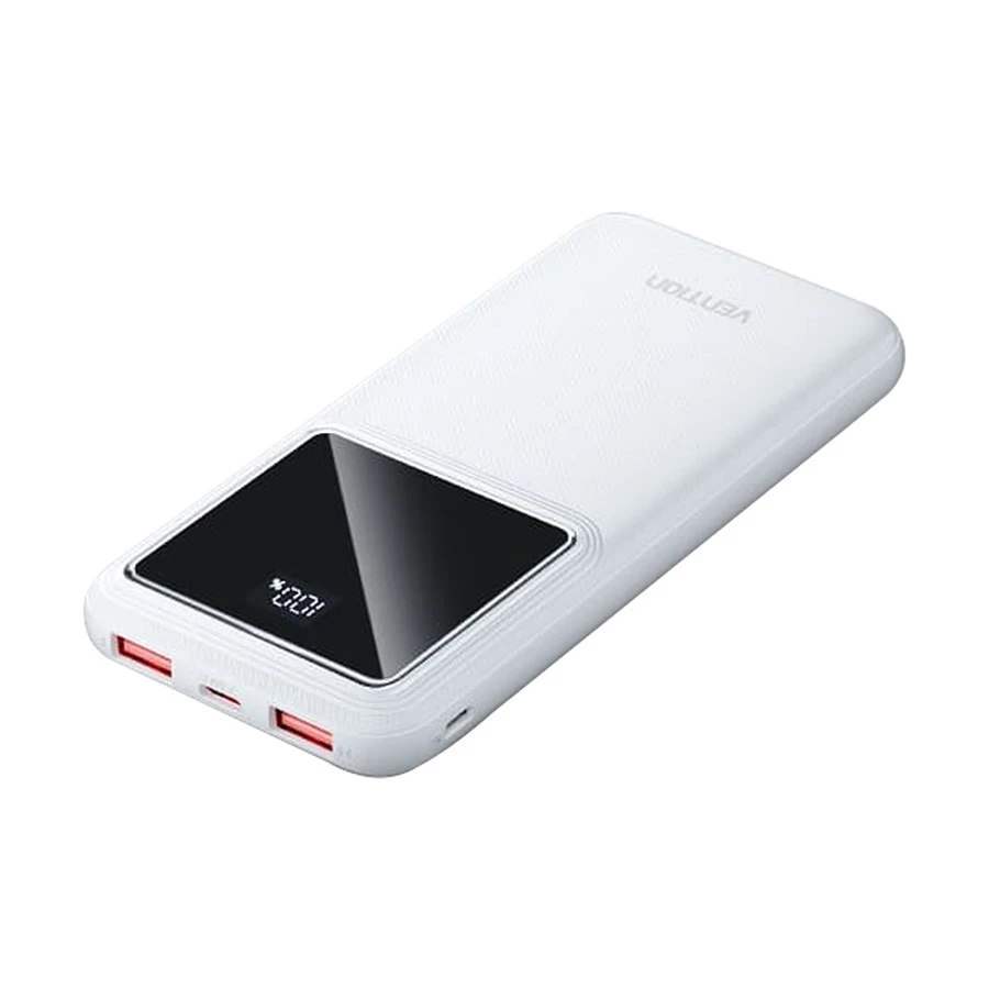 Vention FHKW0 10000mAh White 22.5W Power Bank with Digital Display #FHKW0