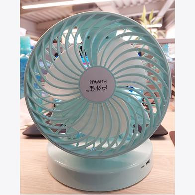 HUWAIJ Folding Portable Telescopic Floor/USB Desk Fan with 7200mAh Rechargeable Battery