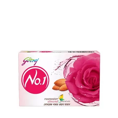 Godrej No 1 Rosewater Almond Soap